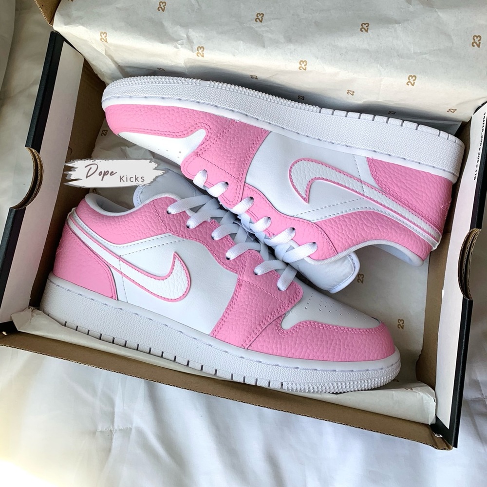 Pink Custom Air Jordan 1 Lows
